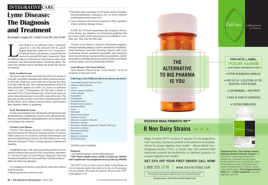 Lyme Disease: The Diagnosis and Treatment