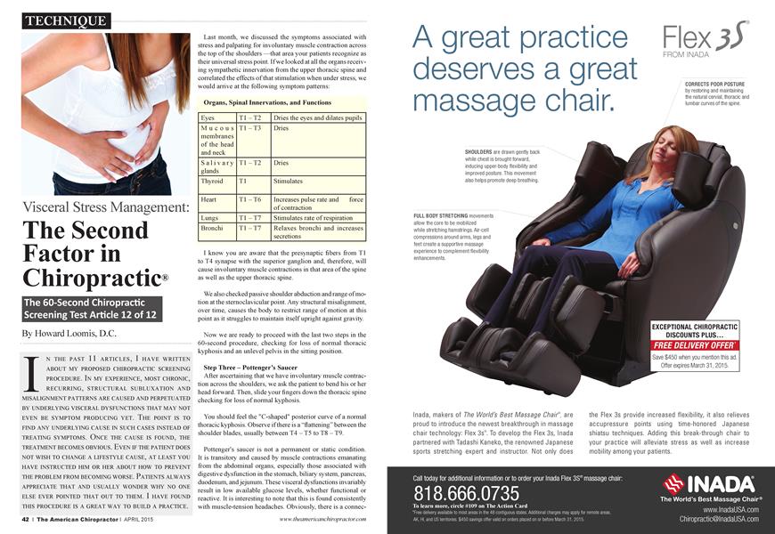 Visceral Stress Management: The Second Factor in Chiropractic