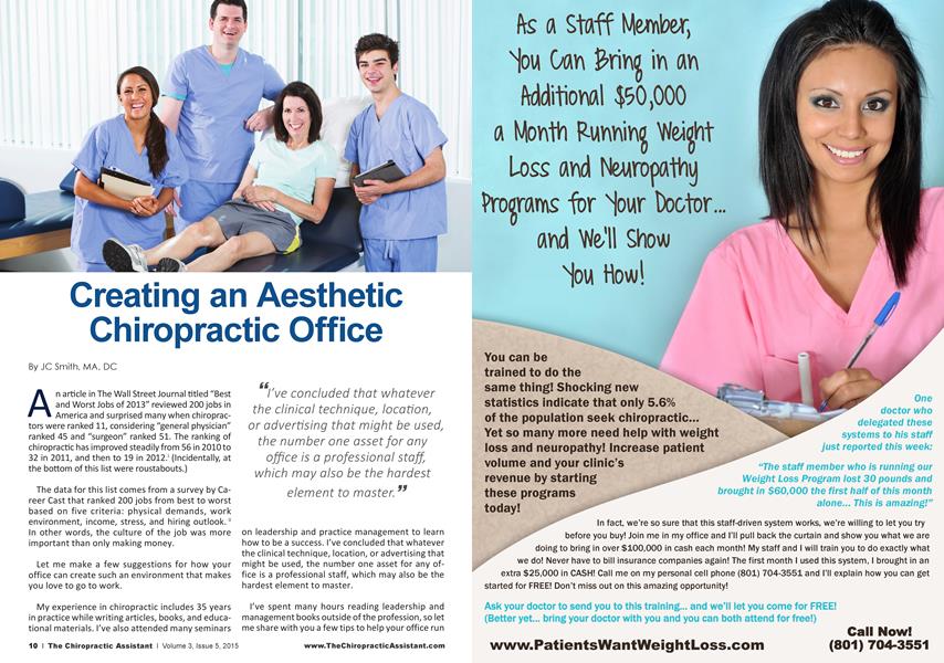 Creating an Aesthetic Chiropractic Office