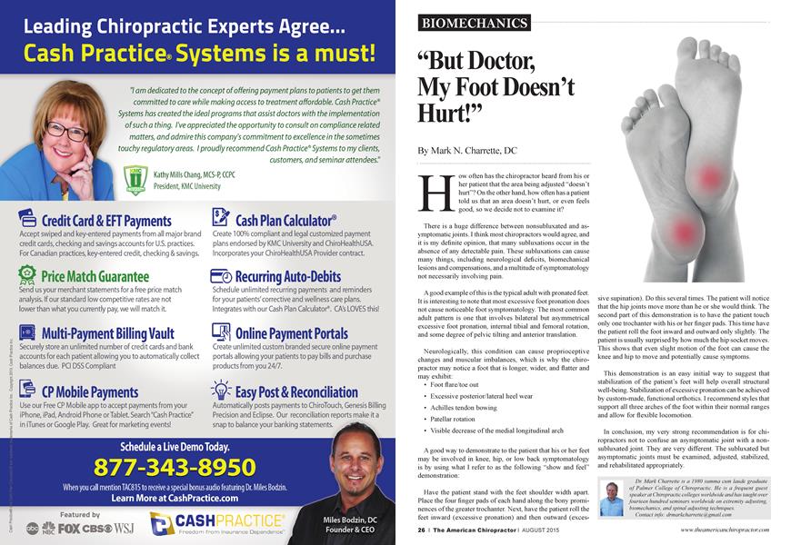 “But Doctor, My Foot Doesn’t Hurt!”