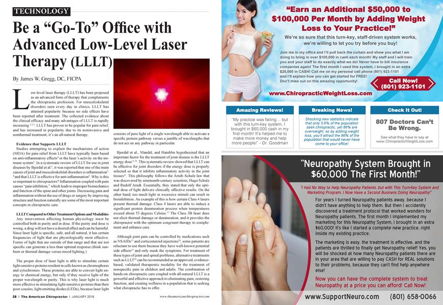 Be a “Go-To” Office with Advanced Low-Level Laser Therapy (LLLT)