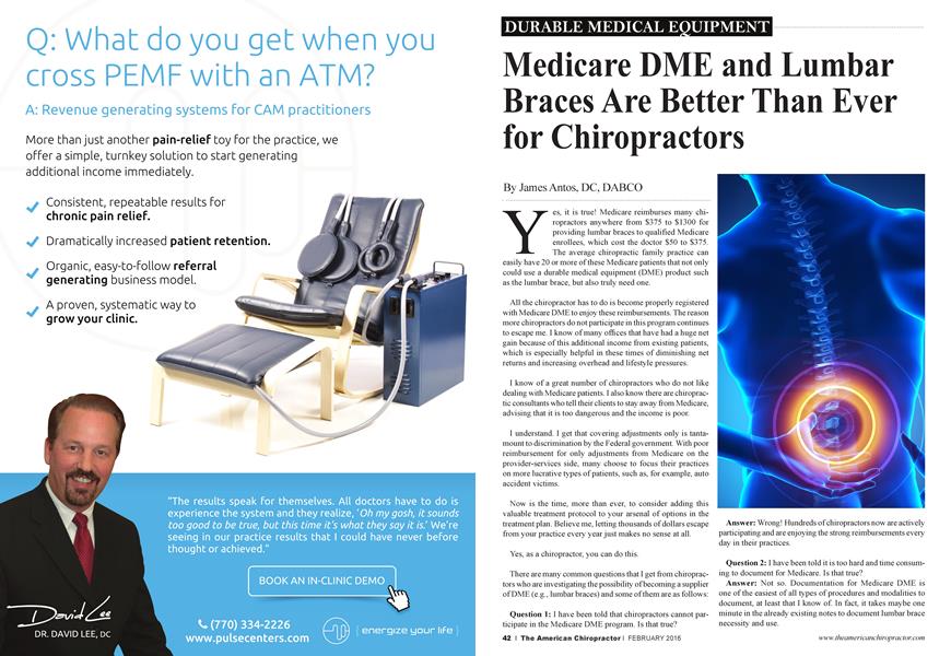 Medicare DME and Lumbar Braces Are Better Than Ever for Chiropractors