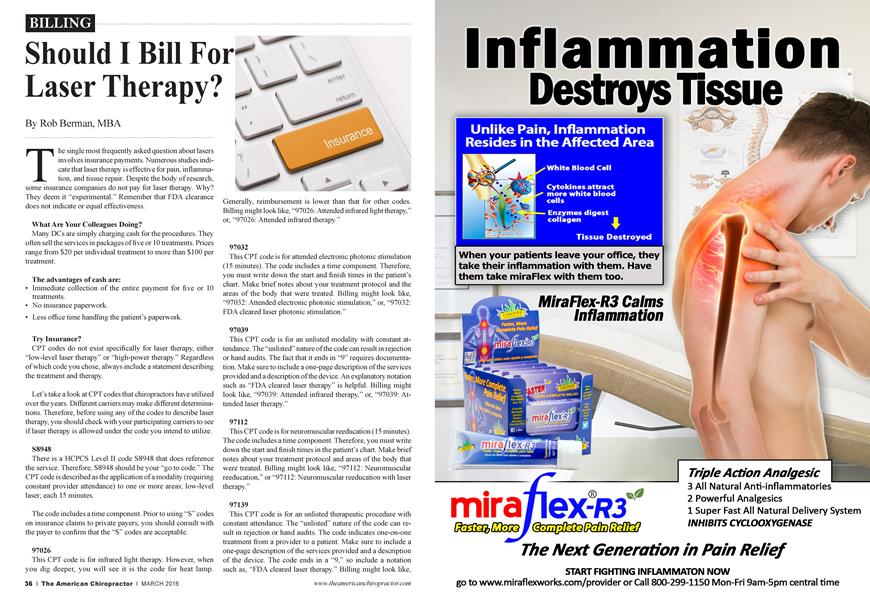 Should I Bill For Laser Therapy?