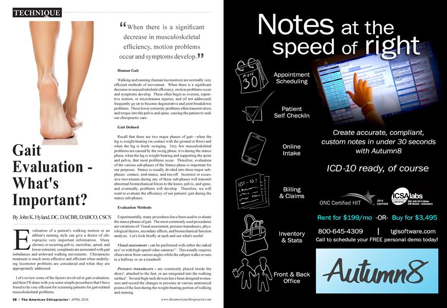 Gait Evaluation -| What’s Important?