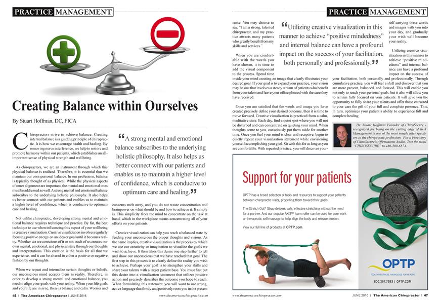 Creating Balance within Ourselves