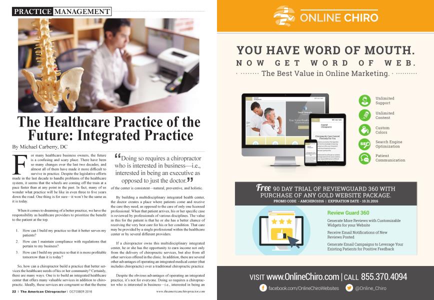The Healthcare Practice of the Future: Integrated Practice