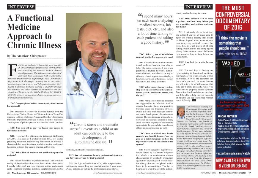 A Functional Medicine Approach to Chronic Illness