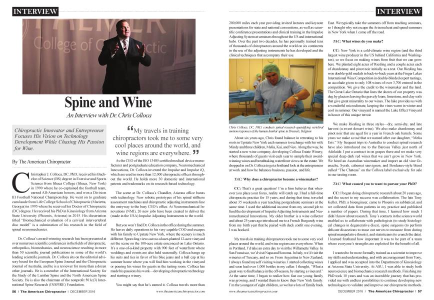 Spine and Wine