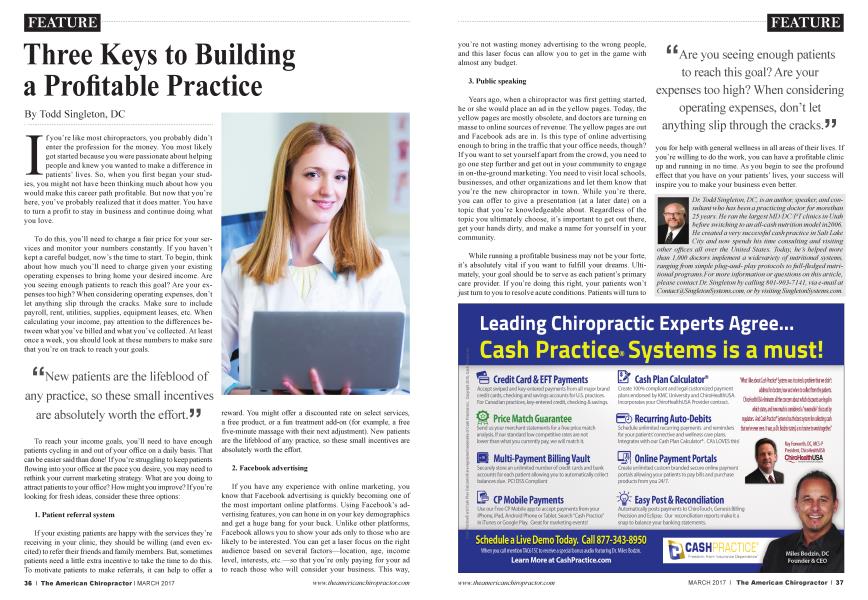 Three Keys to Building a Profitable Practice