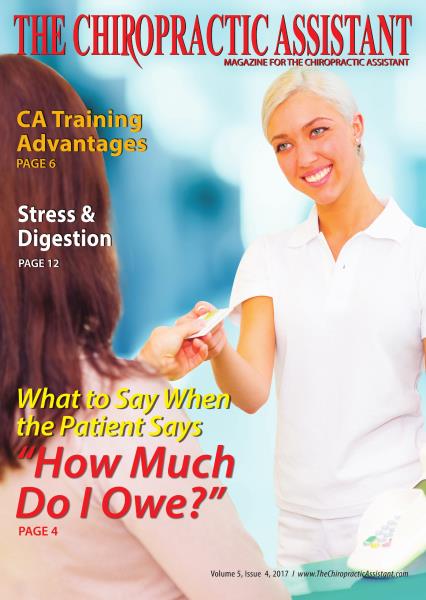 Issue: - The Chiropractic Assistant/AUGUST 2017 | The American Chiropractor