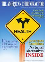 2017 - NOVEMBER | The American Chiropractor