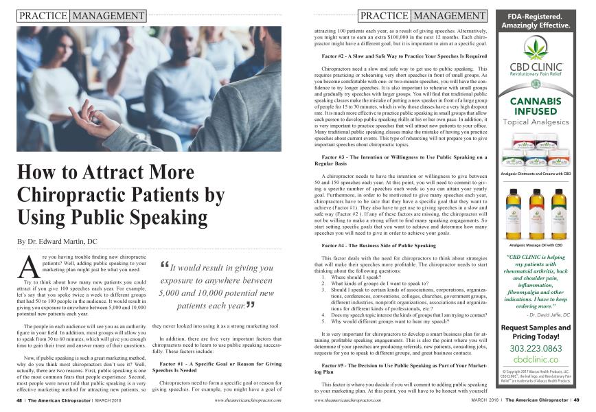 How to Attract More Chiropractic Patients by Using Public Speaking