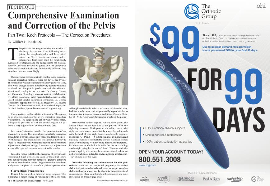 Comprehensive Examination and Correction of the Pelvis