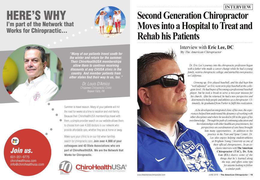 Second Generation Chiropractor Moves into a Hospital to Treat and Rehab his Patients