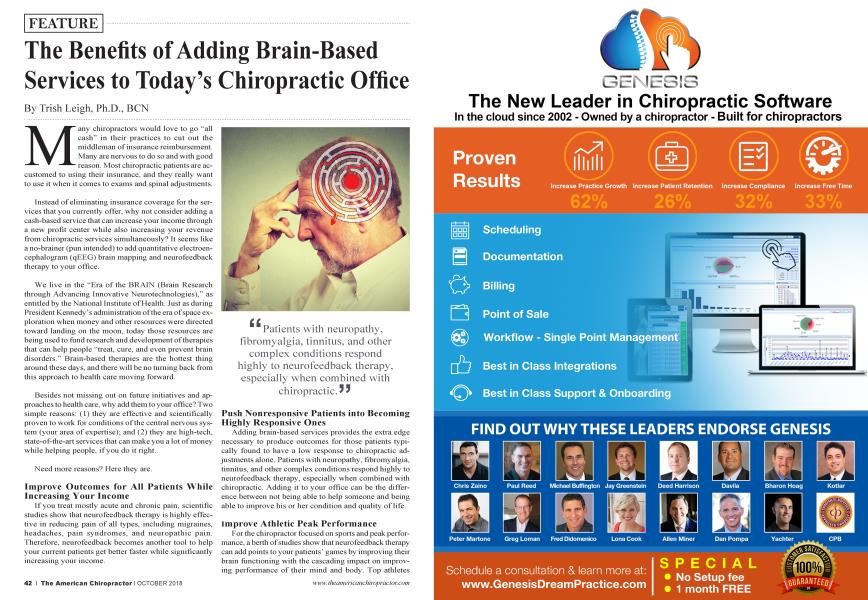 The Benefits of Adding Brain-Based Services to Today’s Chiropractic Office