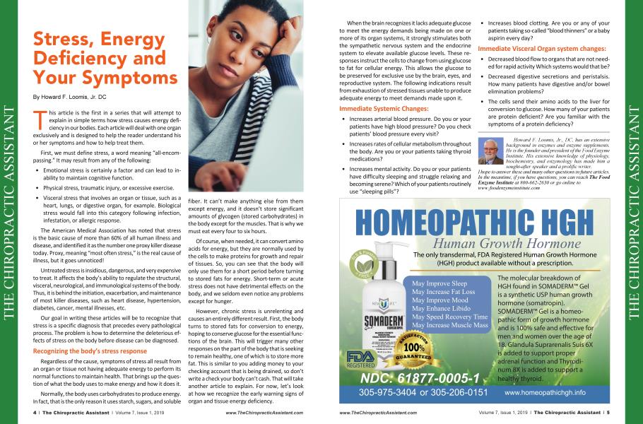 Stress, Energy Deficiency and Your Symptoms