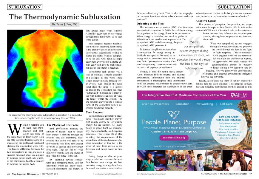The Thermodynamic Subluxation