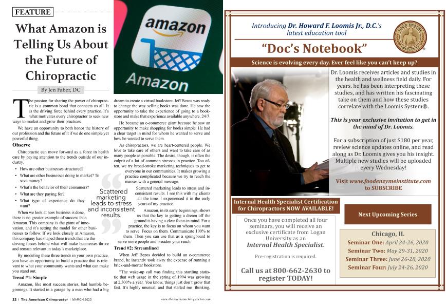 What Amazon is Telling Us About the Future of Chiropractic