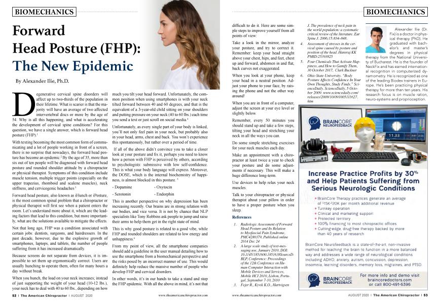 Forward Head Posture (FHP): The New Epidemic
