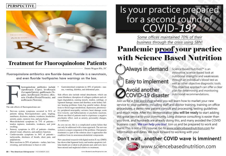 Treatment for Fluoroquinolone Patients