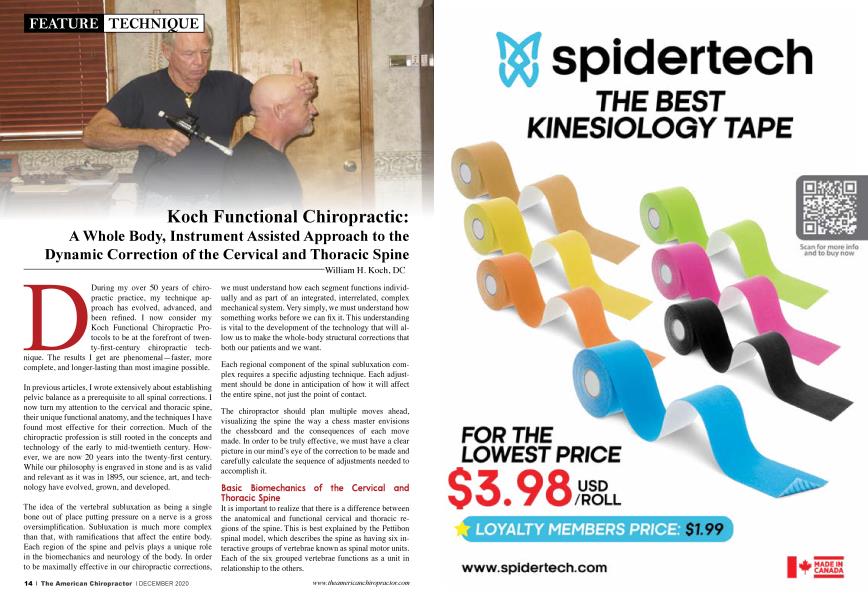 Koch Functional Chiropractic: A Whole Body, Instrument Assisted Approach to the Dynamic Correction of the Cervical and Thoracic Spine