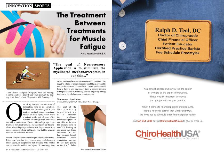 The Treatment Between Treatments for Muscle Fatigue