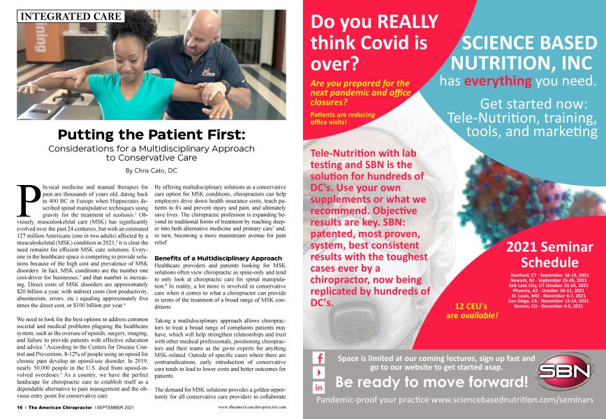 Putting the Patient First: Considerations for a Multidisciplinary Approach to Conservative Care