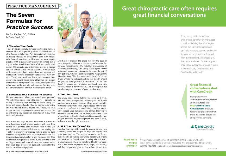 The Seven Formulas for Practice Success