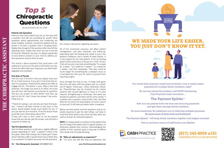 Top 5 Chiropractic Questions