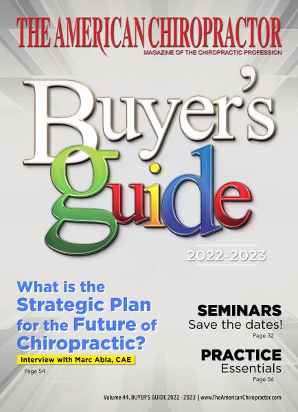 Issue: - Buyer's Guide 2022 | The American Chiropractor