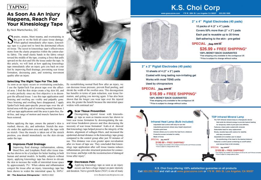 As Soon As An Injury Happens, Reach For Your Kinesiology Tape