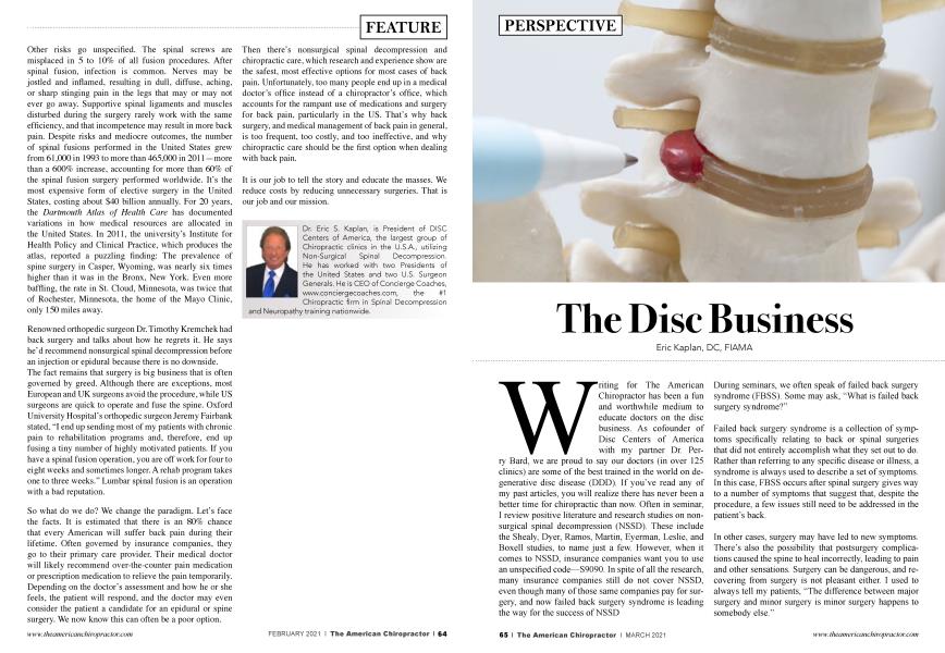 The Disc Business