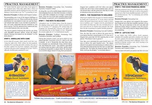 Advertisements, Page: 30 - APRIL 2022 | The American Chiropractor
