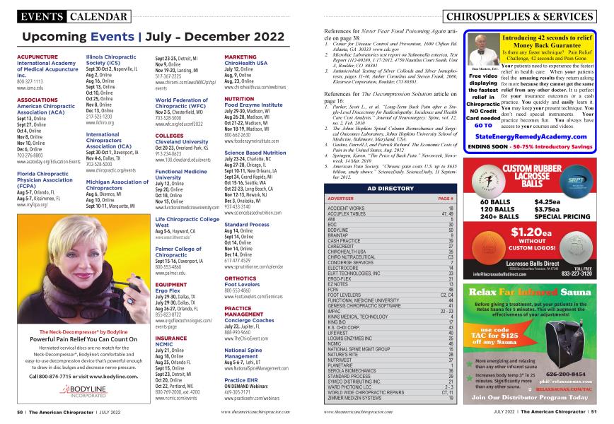 Upcoming Events | July - December 2022