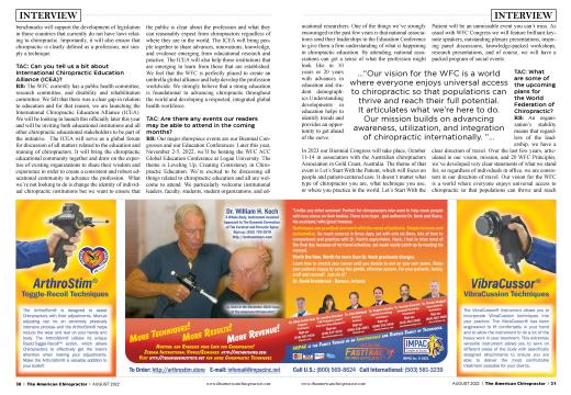 ArthroStim, Page: 30 - AUGUST 2022 | The American Chiropractor