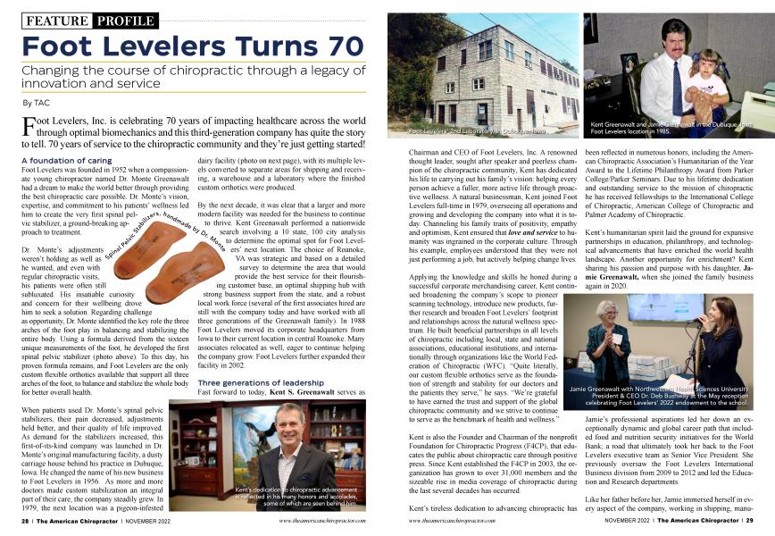 Foot Levelers Turns 70