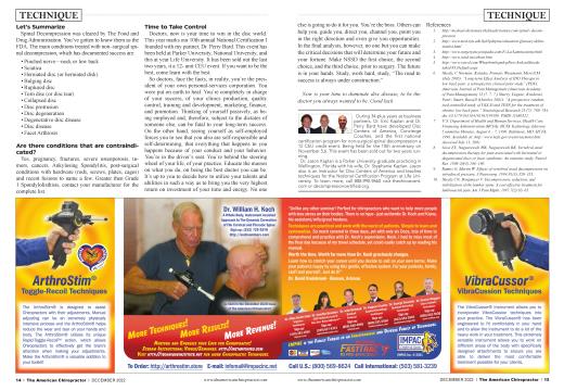 ArthroStim Toggle-Recoil Techniques, Page: 14 - DECEMBER 2022 | The American Chiropractor