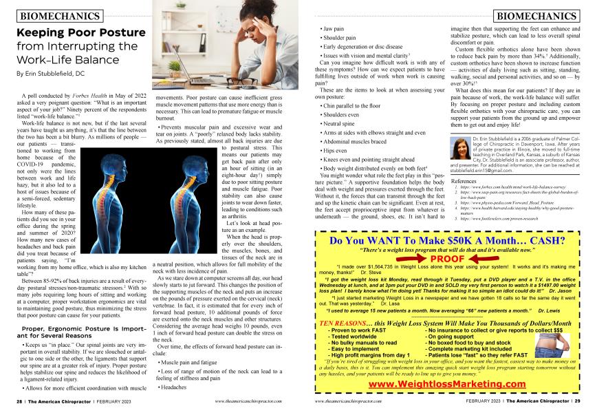 Keeping Poor Posture