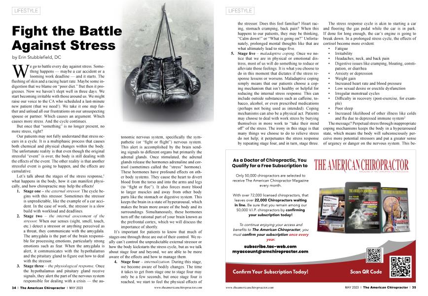 Fight the Battle Against Stress