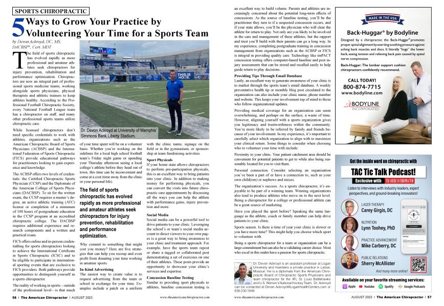 5 Ways to Grow Your Practice by Volunteering Your Time for a Sports Team