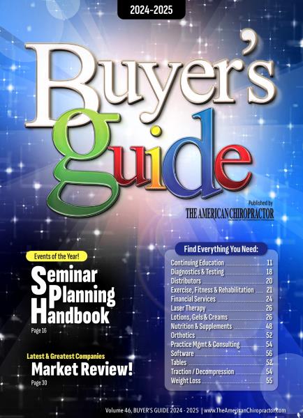 Issue: - BUYER'S GUIDE 2024-2025 | The American Chiropractor