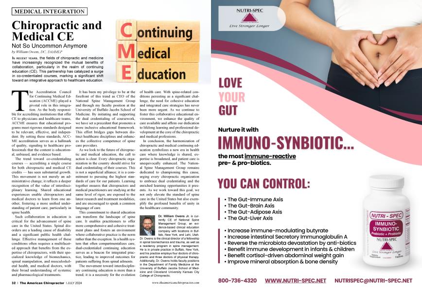 Chiropractic and Medical CE
